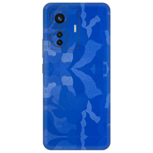 Blue Camouflage Textured Mobile Skin - Bold & Stylish Protection