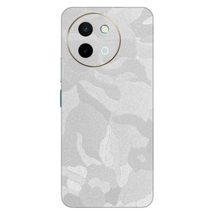White Camouflage Textured Mobile Skin - Sleek & Minimalist Protection