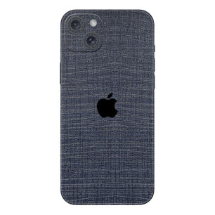 Blue Fabric Textured Mobile Skin - Stylish & Durable Fabric Feel