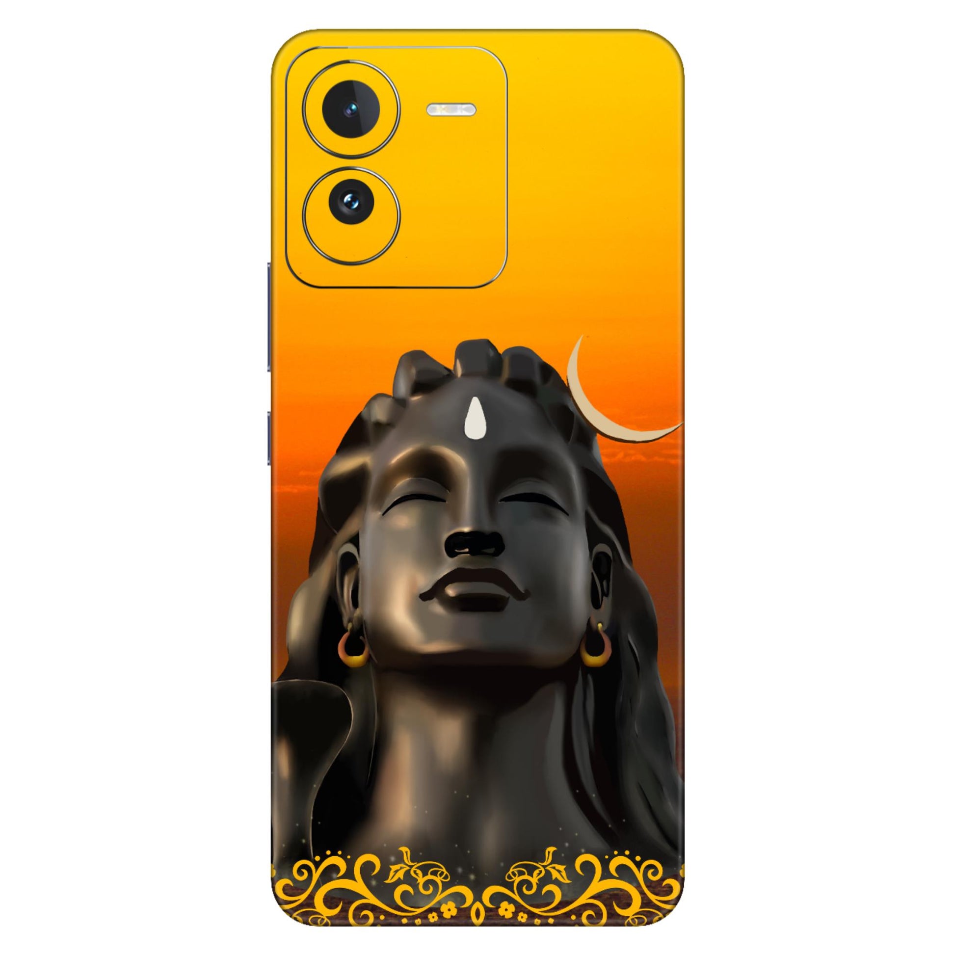 Adiyogi Mahadev Sunset Mobile Skin – Divine God Design with Premium Protection