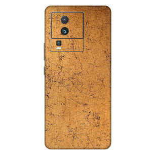 Golden Crack Metallic Textured Mobile Skin - Striking & Luxurious Design