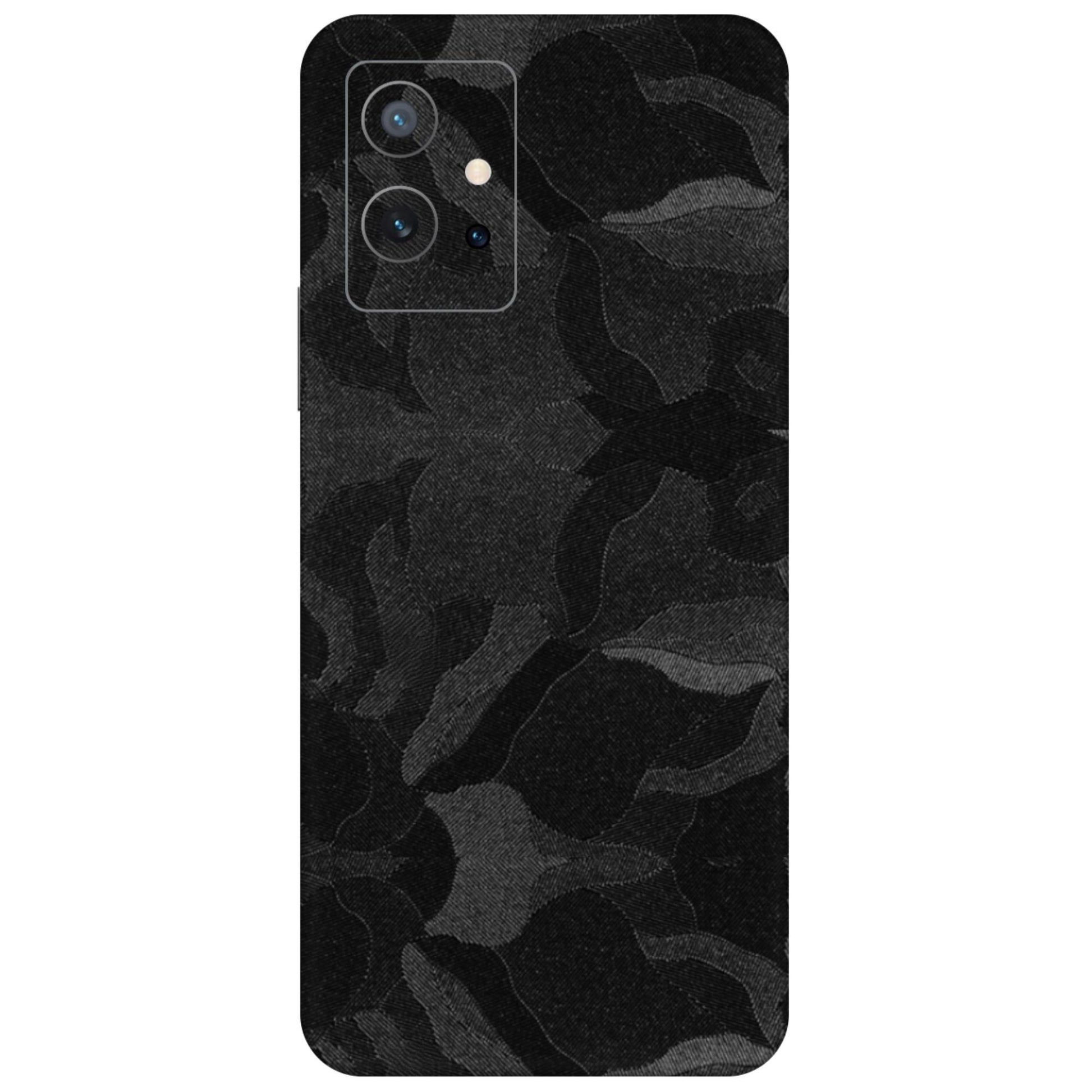 Black Camouflage Textured Mobile Skin - Bold &amp; Tactical Design
