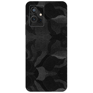 Black Camouflage Textured Mobile Skin - Bold & Tactical Design