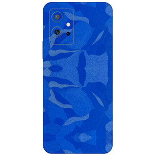 Blue Camouflage Textured Mobile Skin - Bold & Stylish Protection
